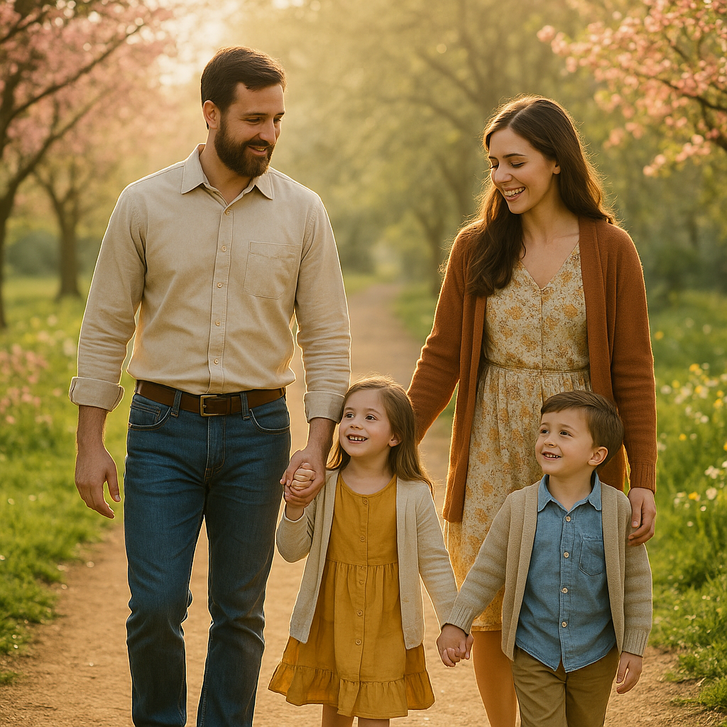 Família que entendeu o porque ser Cristão